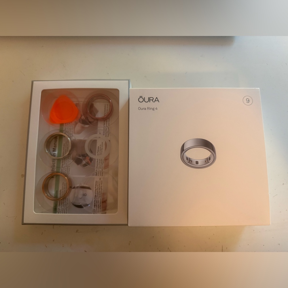 Oura Ring - Elegant Silver  Size 9
